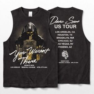 Darc Sport Wolves "You Weren't There" Memento Mori 2024 US Tour Muscle Tank NWT